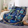 Tortoise Print Flannel Blanket, High quality Comfortable for All Seasons, Home Decor, Warmth and Comfort, Perfect for Christmas Gifts