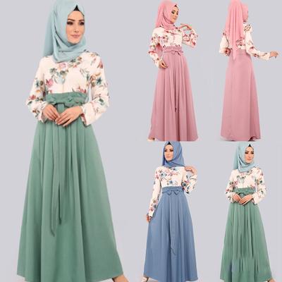 Oriente Medio Ramadán Retro Vestido Elegante Abaya Kaftan Estilo Encaje Manga Larga Musulmán Dubai Mujeres Elegante Tallas Grandes Turquía Ropa Islámica
