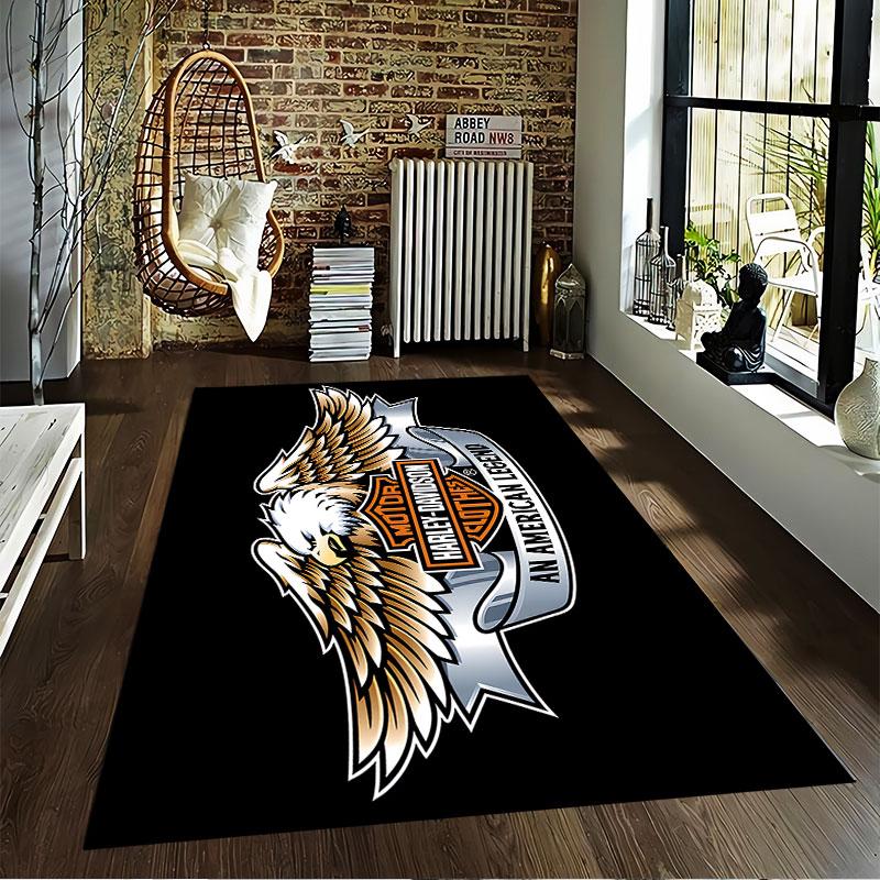 Harley Davidson Adler Design geeignet als rutschfeste Matte für das Wohnzimmer oder Schlafzimmer Sofa