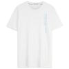 Letter Print Crew Neck Casual Short Sleeve T-Shirt Men Tops Milk-White J323925