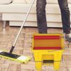 Foot Pedal Mop Bucket Easy to Use with Handle for Cleaning Indoor Hiking Yellow