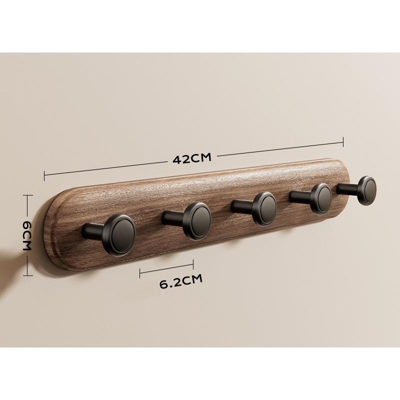 

No Drilling Suction Cup Door Rear Hanger Heavy Duty Wall Mounted Hooks Household Wardrobe Clothing Organizer Row Hooks коричневый