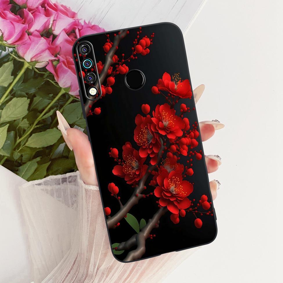 Phone Case For Tecno Camon 12 Cover Silicone Cute Cat Fashion Funny Painted Casing For Techno Camon 12 CC7S