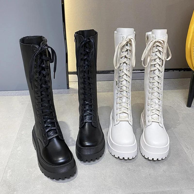 Fashion Fashion Women's Boots Luxury Sexy High Boots Knee-high Pu Boots High Heels Fashion Shoes for Women Spring Autumn Female Booties