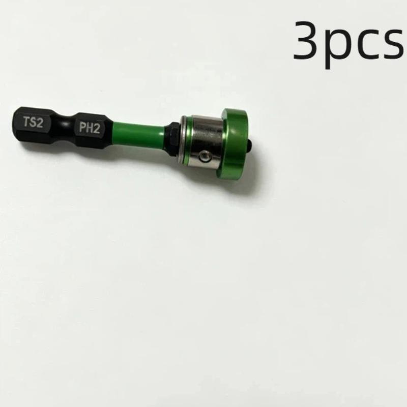 1/2/3 ks Magnetický polohovací šroubovák s držákem bitů Ph2, šestihranný dřík 1/4", lokátor pro sádrokartonové šrouby, hlavy šroubováků