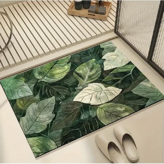 3D 3D Carpet Diatomaceous Earth Mat Bathroom Water-Absorbing Foot Mat Entrance Wear-Resistant Doormat