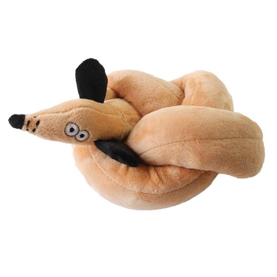 

Pet Toy Soft Plush Dachshund Chew Toy Dogs Relieves Anxiety Barking Supports Teeth Cleaning Oral Care Bendable Pet Chew Toy коричневий