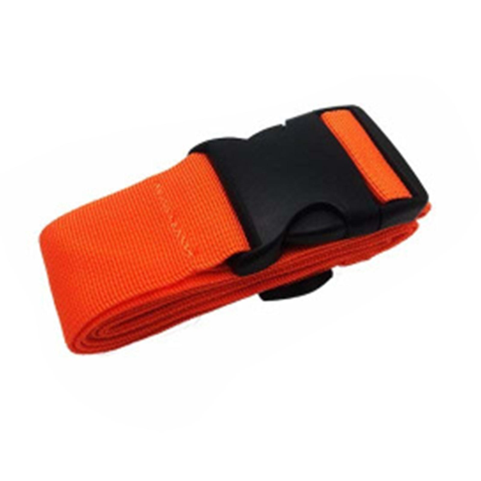 

Luggage Strap Suitcase Luggage Belt Travel Bag Buckle Strap Adjustable Baggage Strap with Quick Releases Plastic Buckle 1 помаранчевий