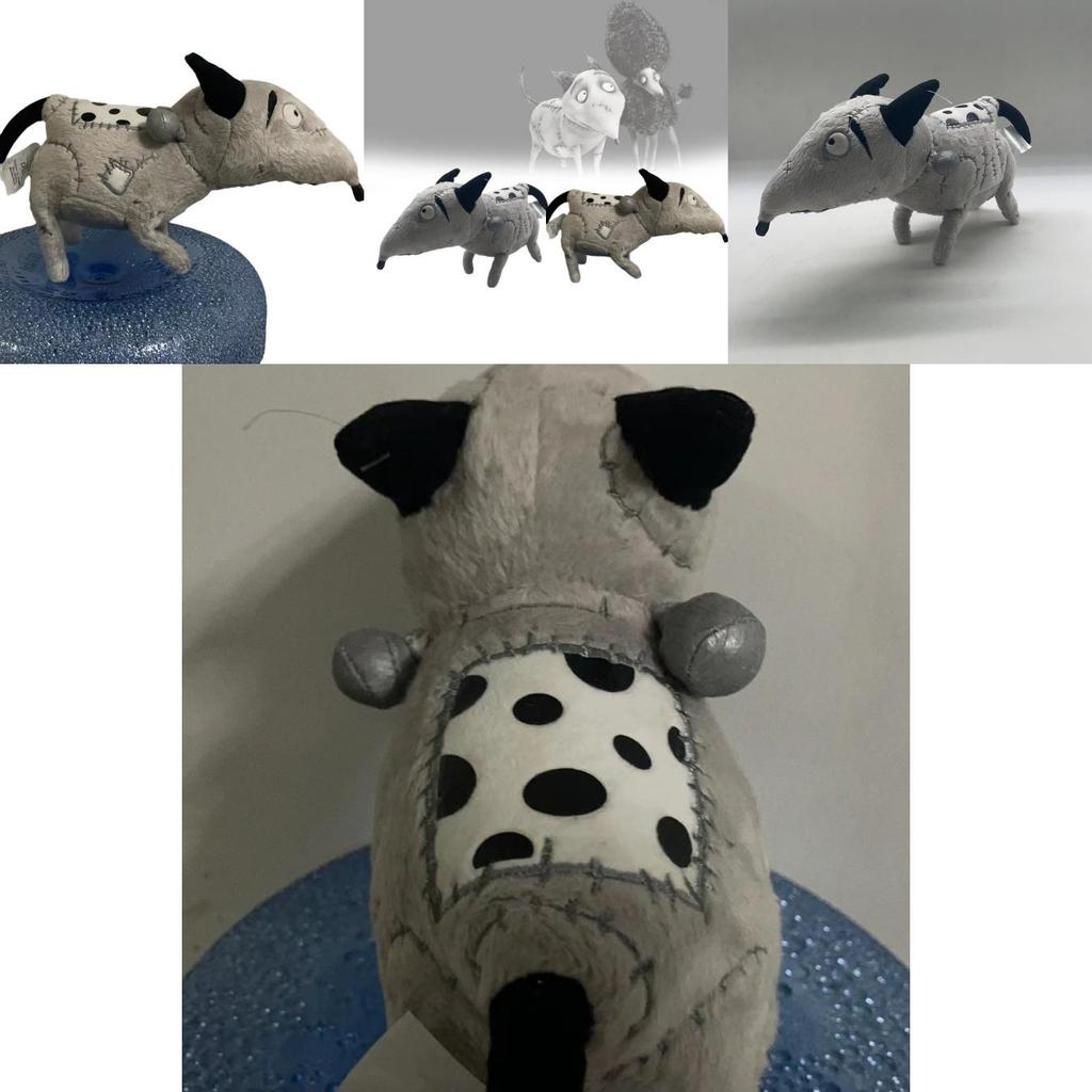 Charming Grey Frankenweenie Mouse Plush Figure With Cozy Pp Cotton For Cuddly Comfort