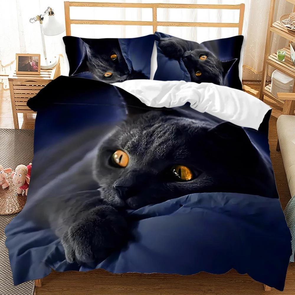 

Animal Horse Animal World Printed Dormitory Hd 3d Three-piece Bedding Set 135*200cm