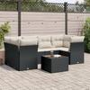VidaXL Garden Lounge Set with Cushions 7 Pcs, Sofas with Adjustable Feet, Outdoor Furniture Set Patio Terrace, 3249105