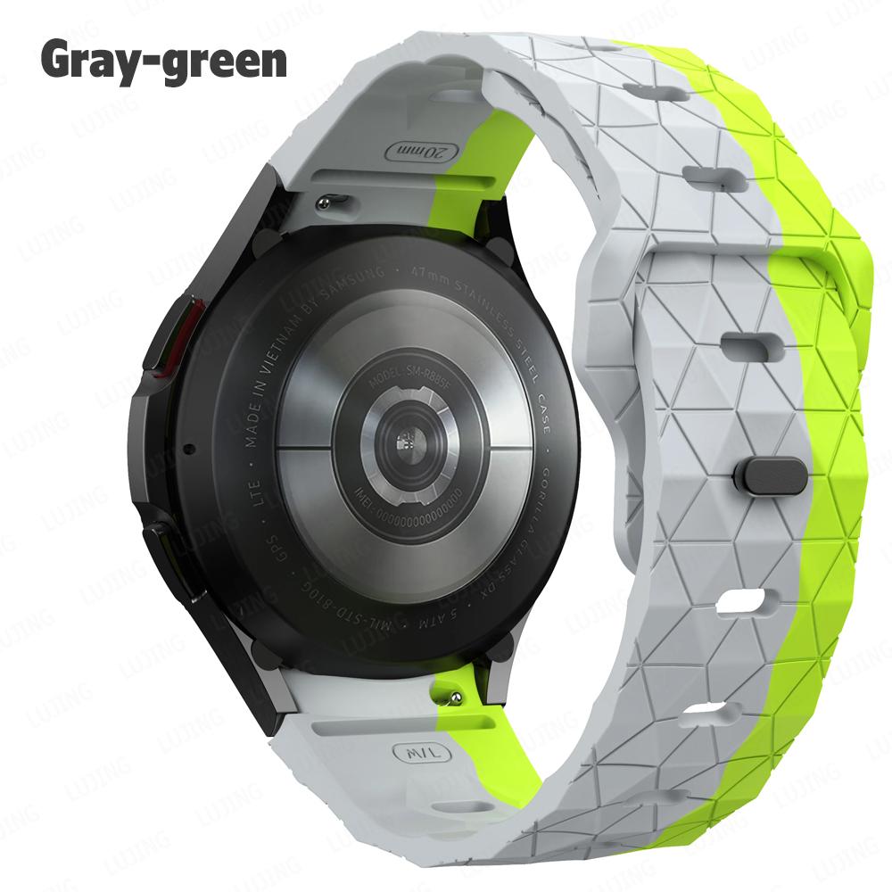 Silikonarmband für Samsung Galaxy Watch 7 6 4 Classic 47 mm 43 mm/46 mm 42 mm No Gap Uhrenarmband Galaxy Watch 6/5/5pro 45 mm 40/44 mm
