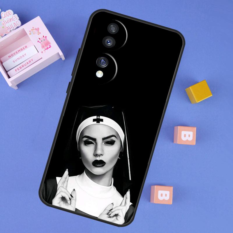 Sister Style Nun Sexy Girl Case For Honor 400 Pro 200 70 90 Lite X9a X9b X9c X9d X8b X8c Win RT Magic 8 5 6 7 Pro Cover