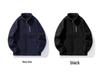 Men's Autumn Winter Stand Collar Thick Fleece-Lined Lambswool Jacket