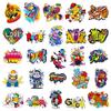50 Street Graffiti Series Stickers, Funny Luggage, Helmet, Notebook, Personalized Guitar Stickers