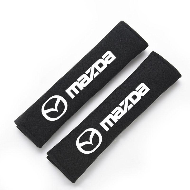 

PU Leather Car Seat Belt Shoulder Cover Protect Shoulder Pad for Mazda 3 bk bl 323 Axela Atenza CX-3 CX-4 CX5 Accessories