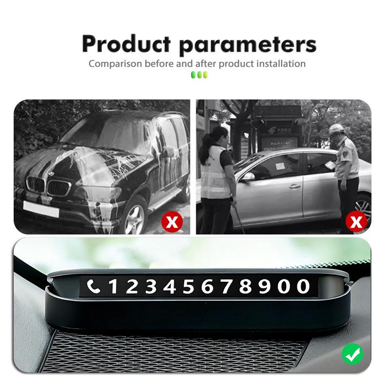 Car Temporary Parking Card Phone Number Holder Telephone Sign For Opel Mokka Astra H K J G Corsa D E Vectra C B Insignia Hy4