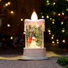 Christmas Telephone Booth Candle Lamp: Luminous Night Light Ornaments