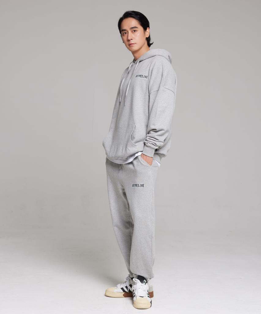 CREAM SODA LAB Lab Nno1 Logo Training Jogger Pants Gray