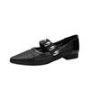 Day delivery~ Hollow knitting word belt Mary Jane shoes women's new summer breathable low heel shallow mouth single