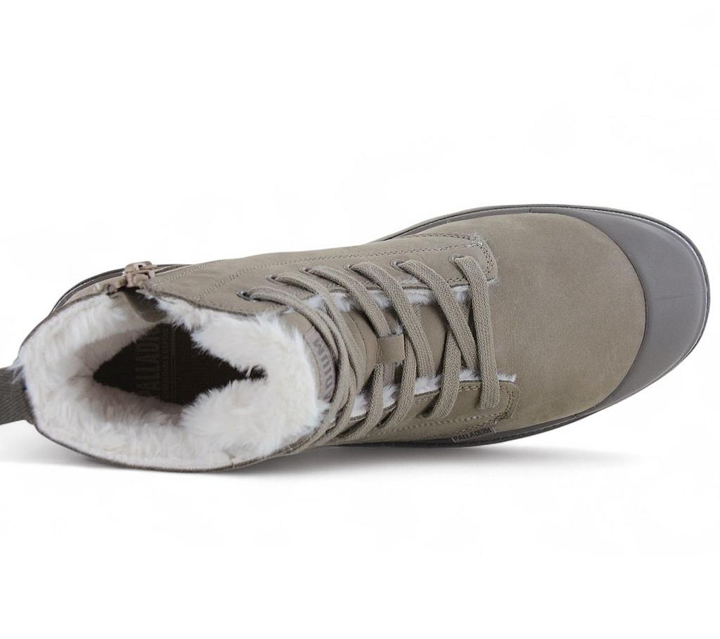 Palladium Pampa HI ZIP WL - Men's Winter Boots Boots Lined Shoes Grey 05982-297-M ORIGINAL