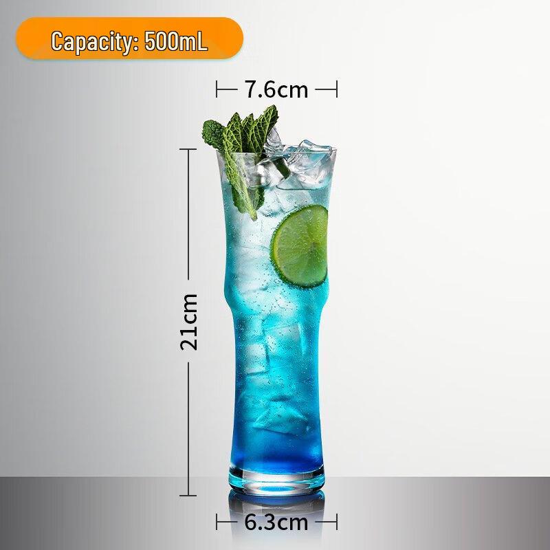 ZISIZ Glass Juice & Milk Tea Cup