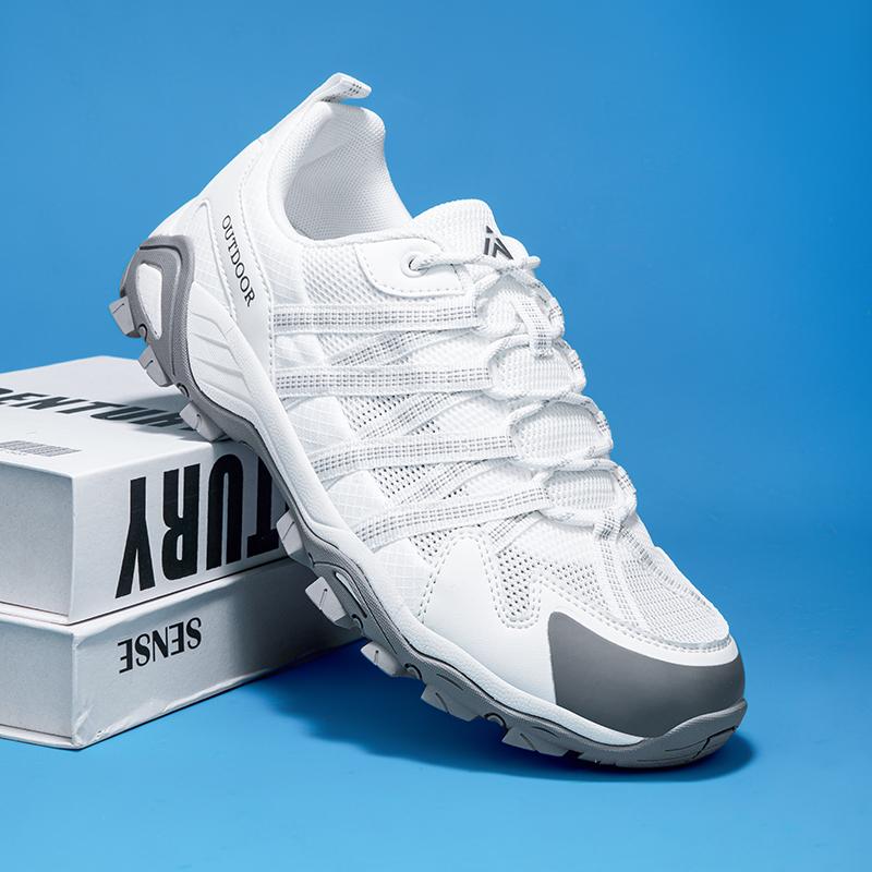 Breathable Hiking Shoes Men Women Outdoor Trailing Trekking Shoes Lightweight White Sneakers Tactical Boots Non-slip Wading Shoe