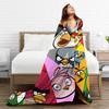 Coperta in Peluche Cartoon Angry Birds A-A per Bambine e Bambini Coperta Plaid in Flanella Morbida Qualità Personalizzata Copriletto Idea Regalo