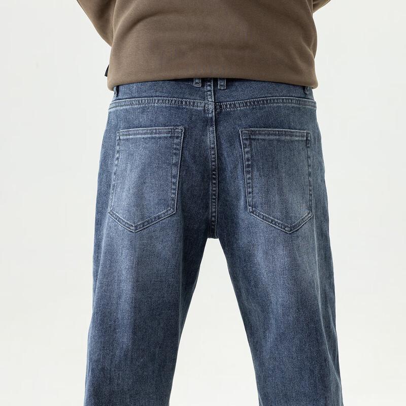 Rommon Men's Classic Straight Leg Denim Jeans