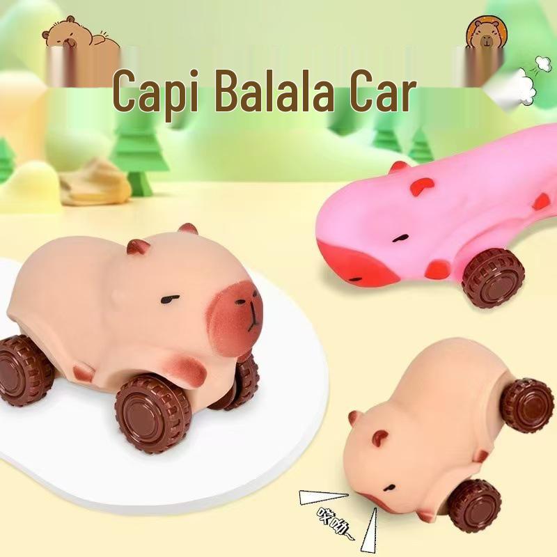 

Capybara Wheel Sand Scooter & Transforming Squeeze Toy