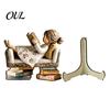 Fine Craftsmanship Decorative Items Wooden Reading Desktop Ornaments for Home Office Decor, Minimalist Figurine, Fashionable Small Creative Art Craft