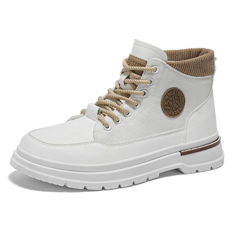

Spring and autumn new men s shoes fashion high-top Martin shoes men s trend platform tooling shoes youth casual trendy shoes 46