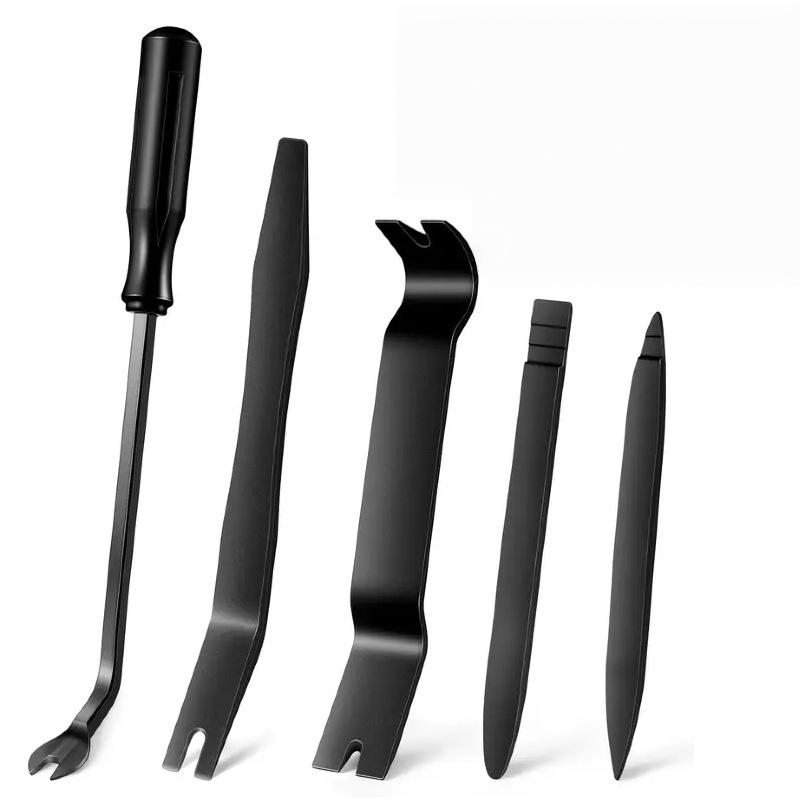 5ks Bez poškrábání Plastový páčidlo Nástroj pro demontáž autopříslušenství Sada nástrojů pro demontáž vnitřních dveřních panelů Sada pro odstranění spon pro vozidlo