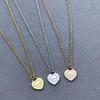 Collar con Colgante de Corazón de Plata de Ley 925 para Mujer Familia T con Diamantes y Esmalte, Cadena Clavicular Azul Clásico, Colgante para Mejor Amiga