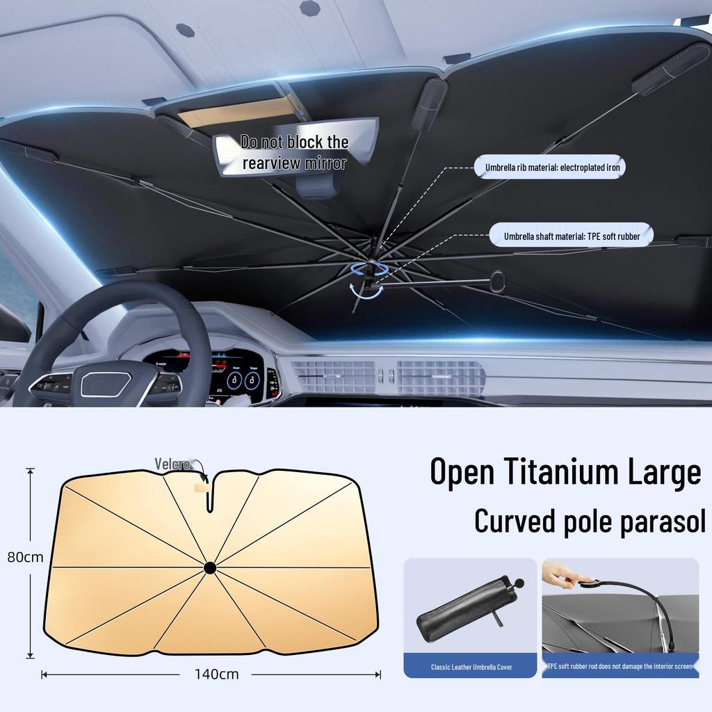 Car Windshield Sunshade - Heat Protection & Insulation
