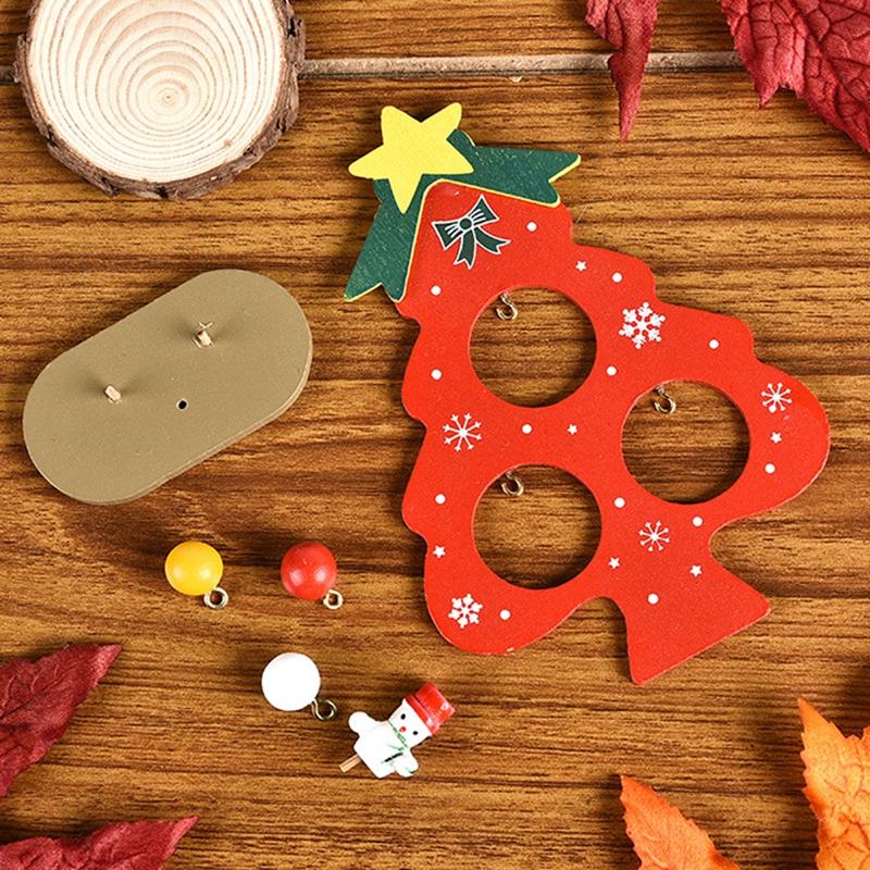 Christmas Tree Children's Handmade DIY Stereo Wooden Christmas Tree Scene Layout Christmas Decorations Ornaments