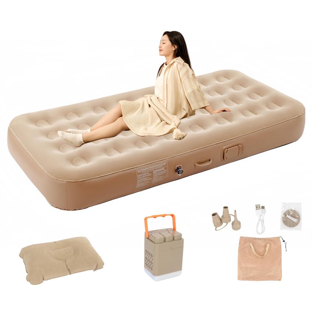 Reelyo Air Elektrische Camping-Luftpumpe Camping Faltbares Einfaches Sofa Luft Elektrisch Automatisch von Für Für Für Katastrophe Schlafen In Der Japanischen Anleitung