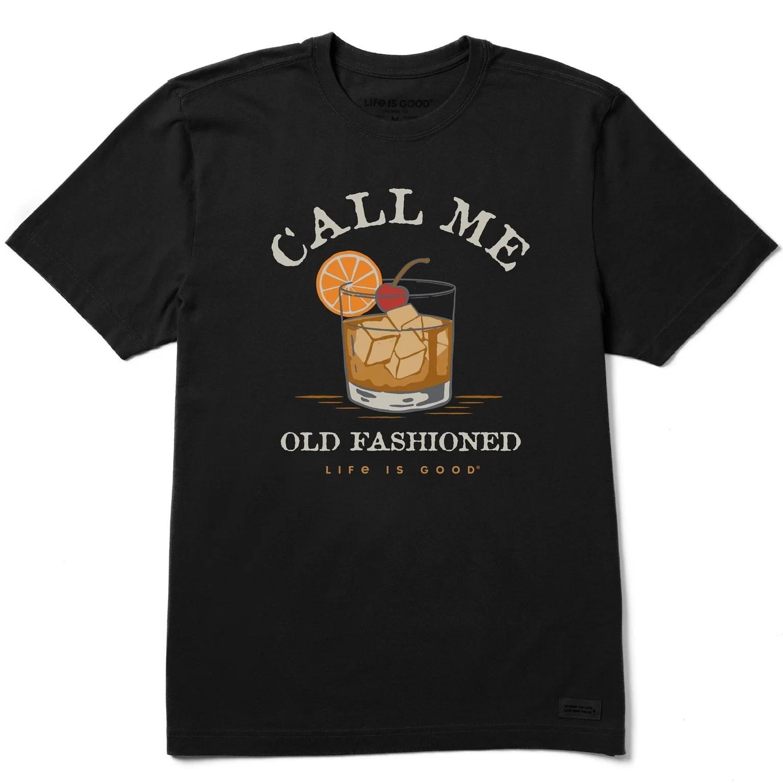 Life is Good. Men s Call Me Old Fashioned Short Sleeve Crusher-LITE Tee L