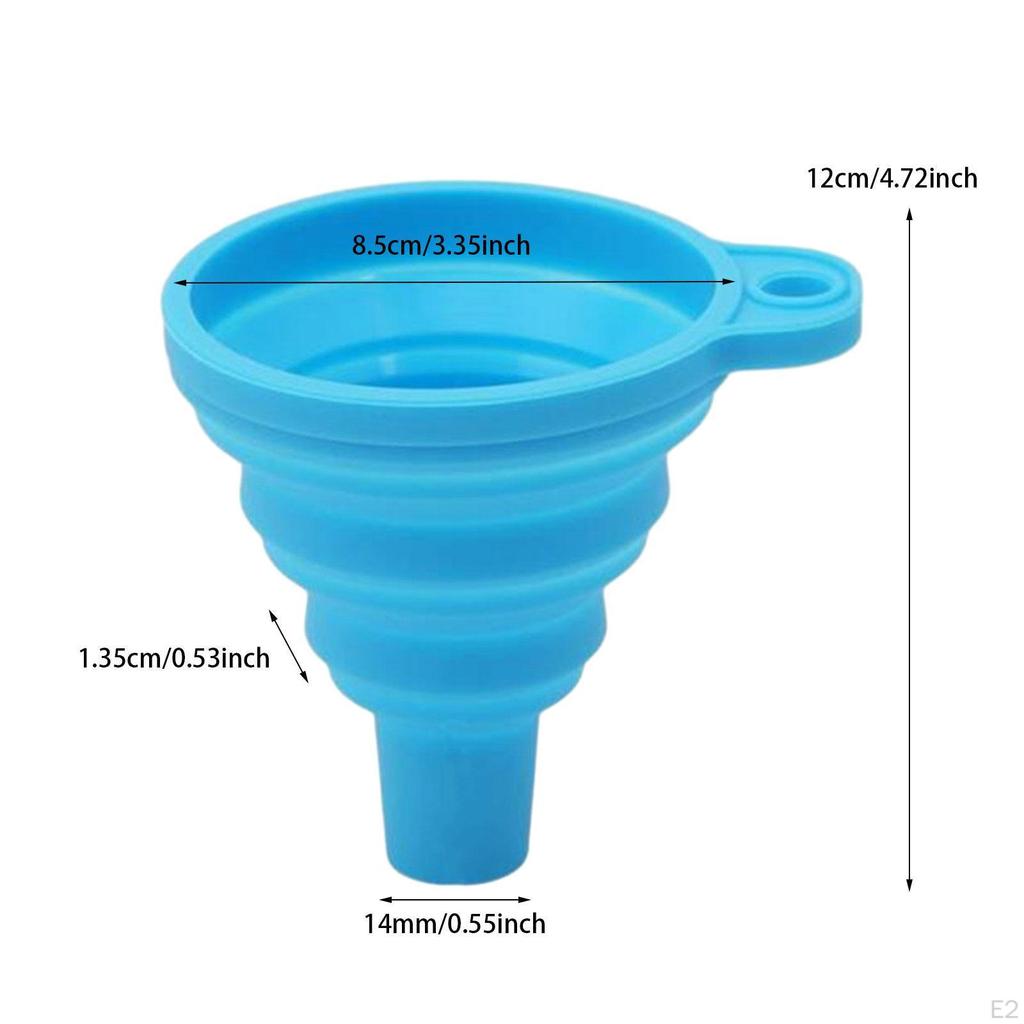 Collapsible Silicone Kitchen Funnel Kit
