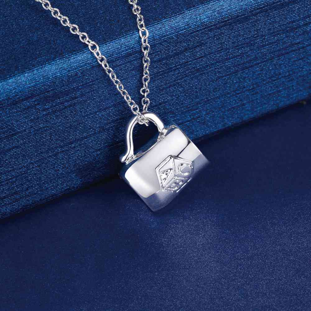 925 Sterling Silver Necklace Water cup Pendant for Women Wedding Jewelry Luxury Fashion Style Fine Accessories High Quality Gift
