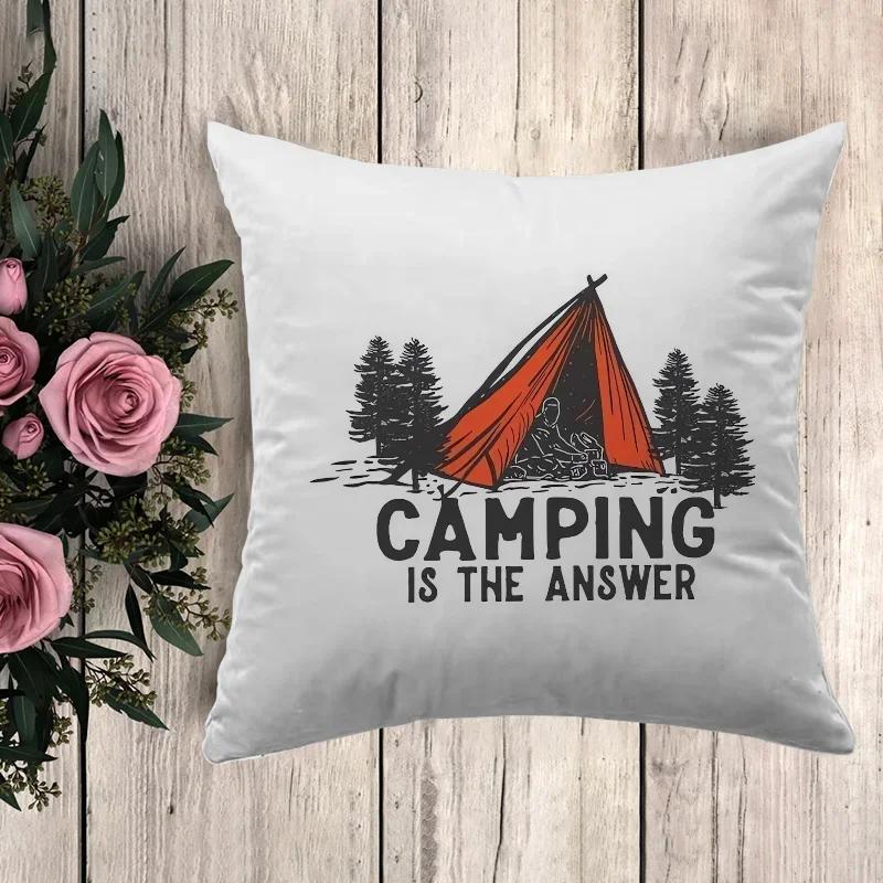 Pillow Camping Cushion Covers for Bed Pillows Car Decoration Sofa Cushions Pillowcase Decorative Pillowcases Pilow Cases