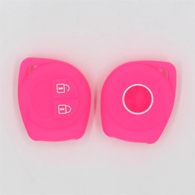 Silicone Key Bag for Suzuki SX4 2 Button Car Key - Perfect Fit for New Alto Swift, Protective Shell