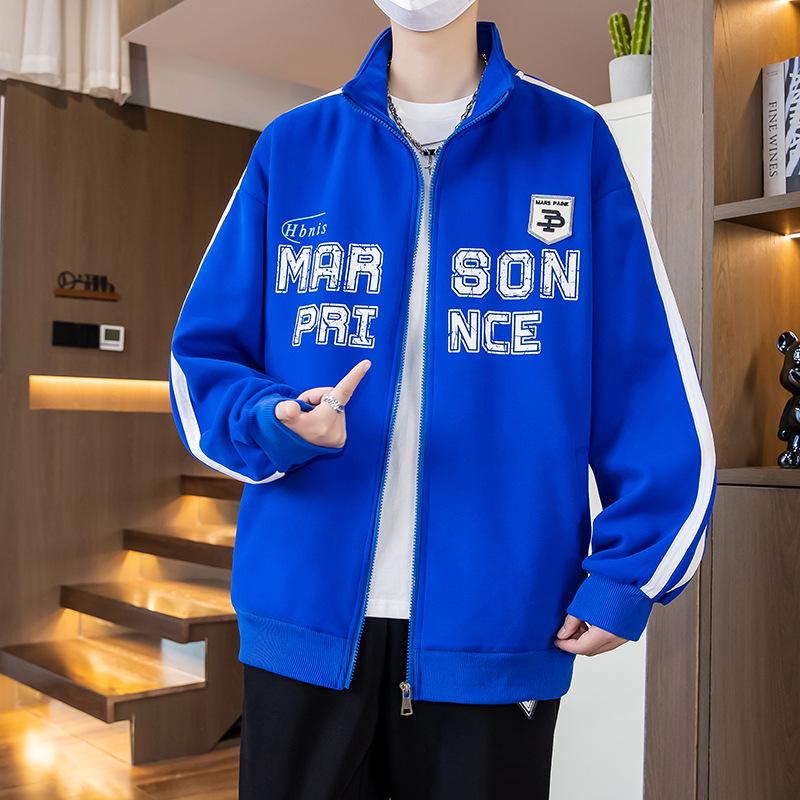 Autumn/Winter Cardigan Hoodie for Boys (Ages 13-16) - Stylish, Thick, Plus Velvet Outerwear