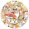 50PCS Corgi Graffiti Stickers - Cartoon Animal Waterproof Decals for DIY Phone Cases, Water Bottles, Luggage