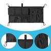Large Capacity Mesh Cargo Storage Bag with Sorting Pockets, Black Strollers Wagon Cargo Net Wagon Accessories Organizers