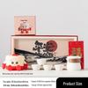 Hongyu Quicksand Calendar Tea Set Gift Box with Childlike Night Light