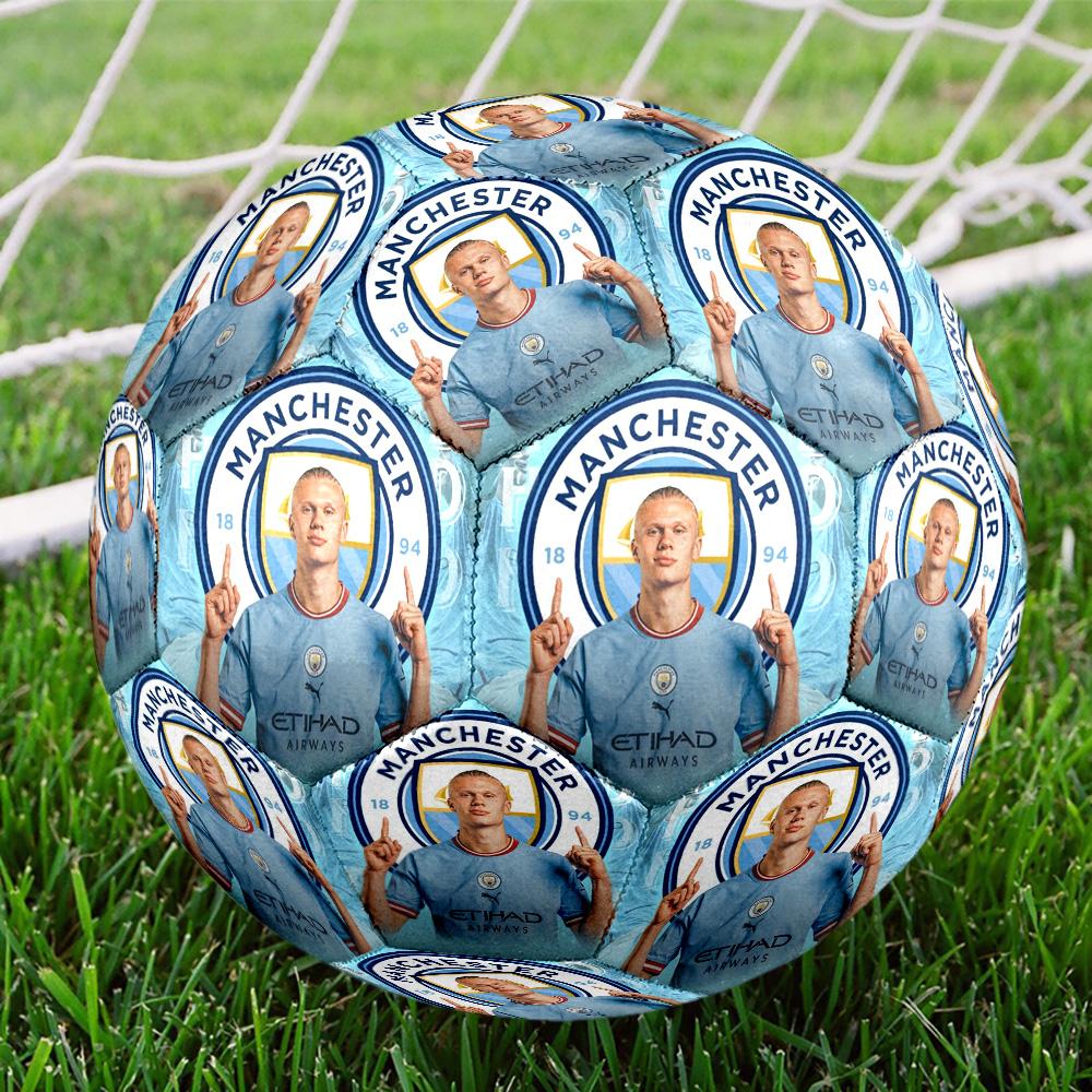 Haaland's Number 9 Journey Size 5 Soccer Balls, High-Quality, Anti-Slip, Protective Football, a Unique Gift Suitable for Birthdays, Christmas