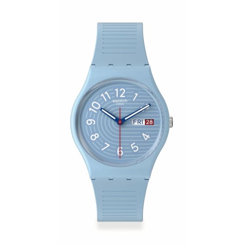 Swatch TRENDY LINES IN THE SKY SO28S704 Modré hodinky