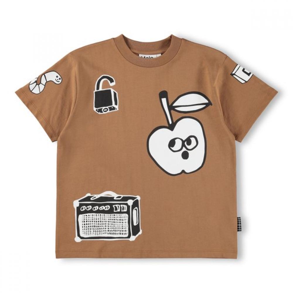 Molo 3 8 Years Brown T shirT akis9Ts012 (128/7-8 years old)