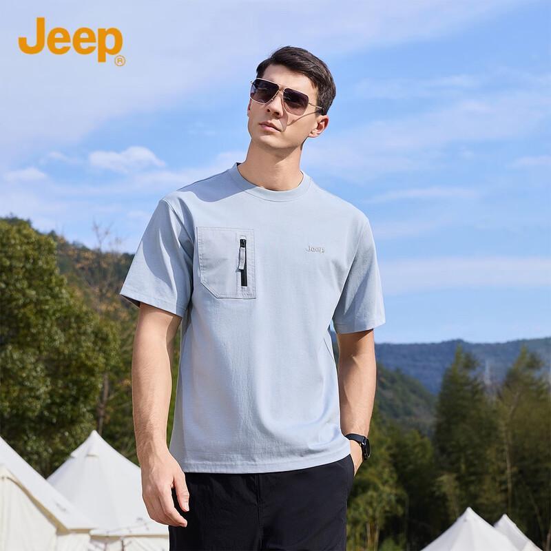 JEEP Men s Summer Round Neck Short Sleeve T-Shirt XL